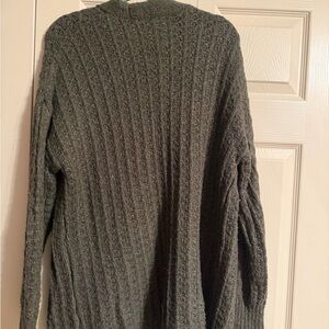 Time and Tru Dark Green Sweater Cardigan